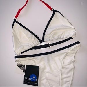 Back in stock! NWT WHITE TRIANGLE STYLE BIKINI SET